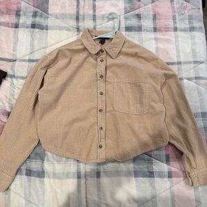 Forever 21 Tan Button-Up Cardigan